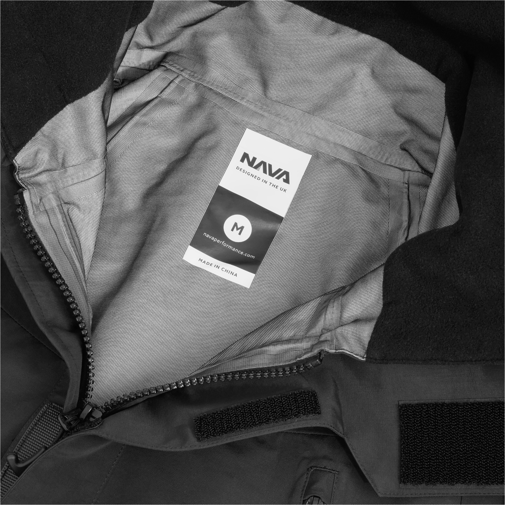 2025 Nava Performance Mens NV2 Sailing Jacket NAVANV2J01 - Black